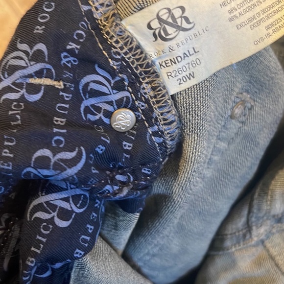 Rock & Republic Kendall Jean Capris size 20 - Picture 4 of 6